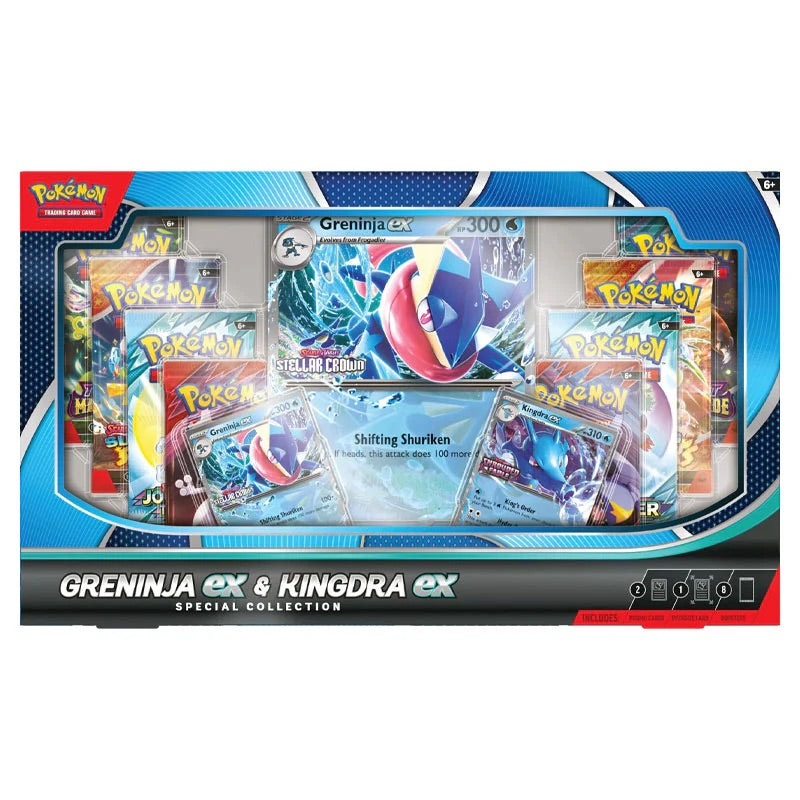 Pokémon TCG Greninja ex & Kingdra ex Special Collection Box