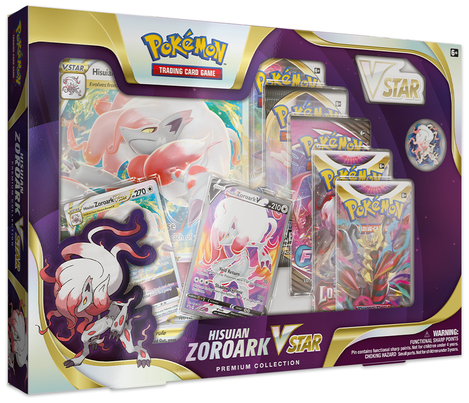 Pokemon TCG Hisuian Zoroark VSTAR Premium Collection Box |BRAND NEW SEALED