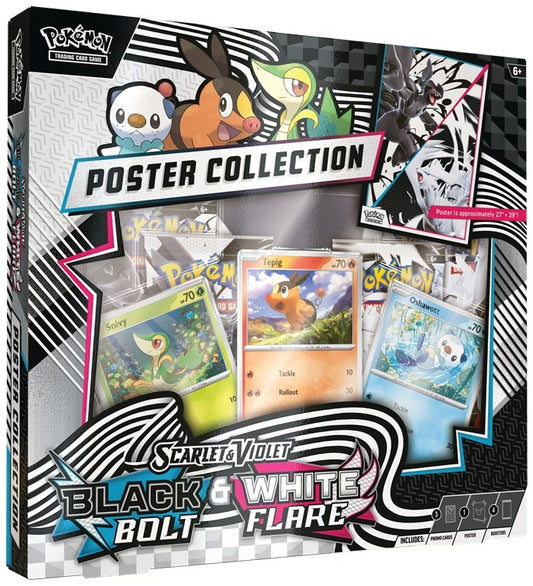 Pokémon TCG Scarlet & Violet: Black Bolt & White Flare Poster Collection – NEW
